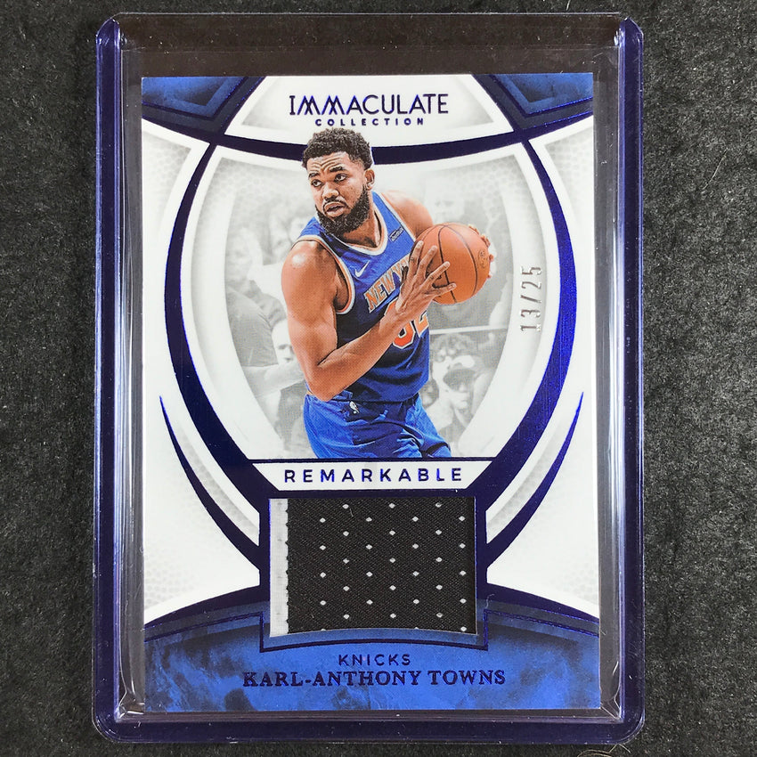 2024-25 Immaculate KARL-ANTHONY TOWNS Remarkable Jerseys Patch Blue 13/25
