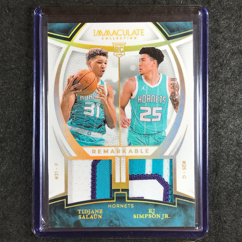 2024-25 Immaculate SALAUN SIMPSON JR. Remarkable Rookie Dual Patch Gold 2/10