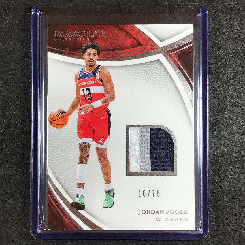 2024-25 Immaculate JORDAN POOLE Swatches Patch Relic 16/75
