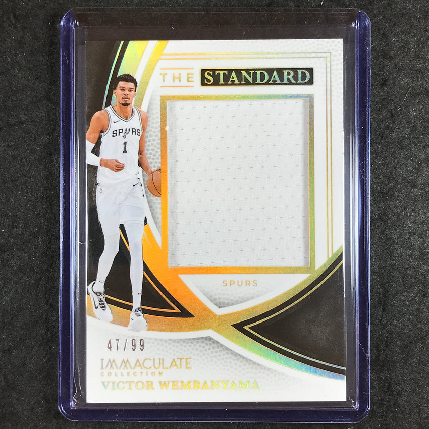 2024-25 Immaculate VICTOR WEMBANYAMA The Standard Jersey Relic 47/99