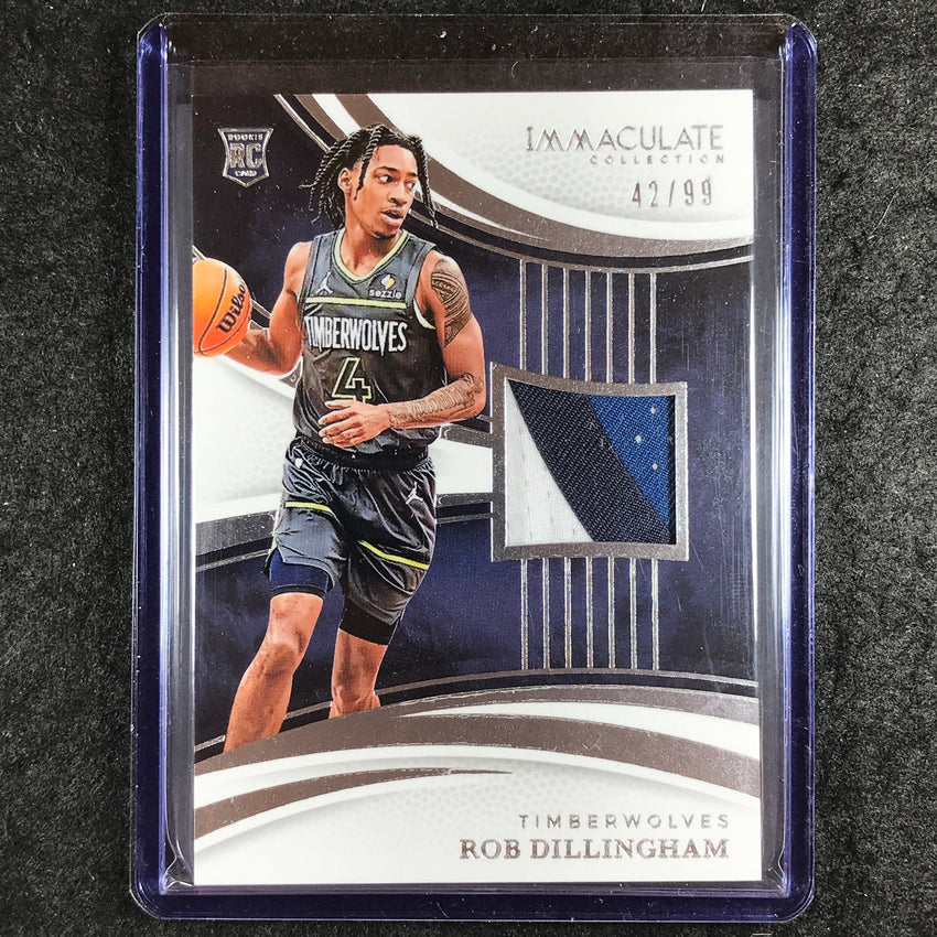 2024-25 Immaculate ROB DILLINGHAM Base Rookie Patch Relic 42/99 #145