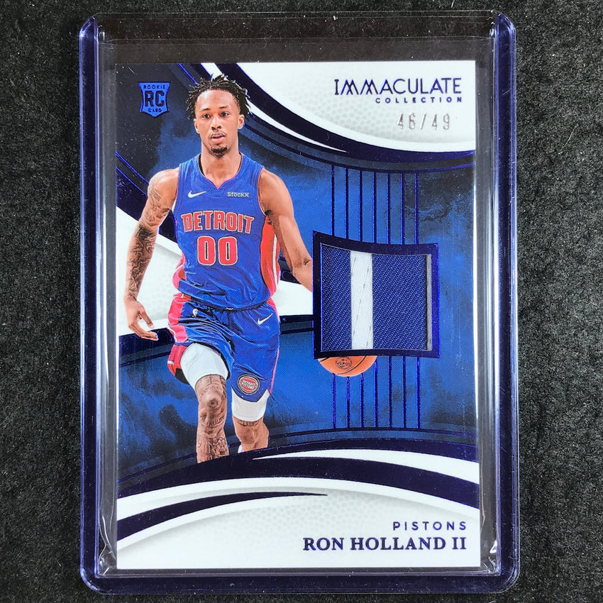 2024-25 Immaculate RON HOLLAND II Base Rookie Patch Blue 46/49 #144