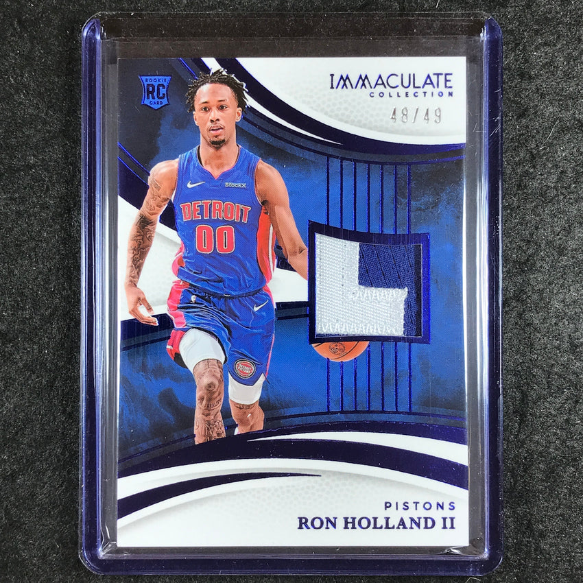 2024-25 Immaculate RON HOLLAND II Base Rookie Patch Blue 48/49 #144