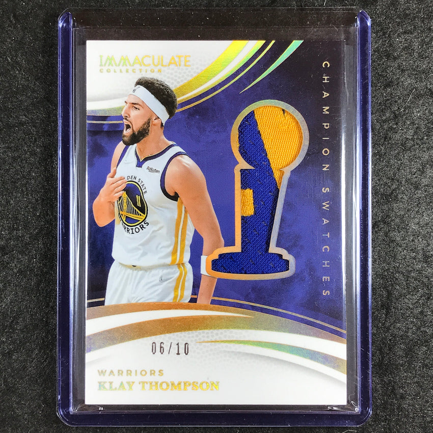 2024-25 Immaculate KLAY THOMPSON Championship Swatches Patch Gold 6/10