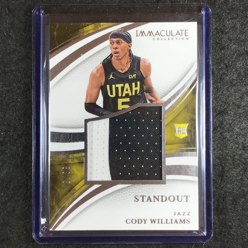 2024-25 Immaculate CODY WILLIAMS Standout Memorabilia Rookie Patch 46/99