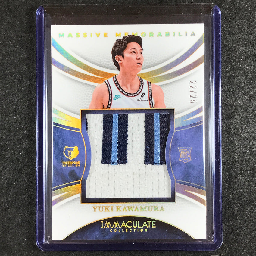 2024-25 Immaculate YUKI KAWAMURA Massive Memorabilia Rookie Patch 22/25
