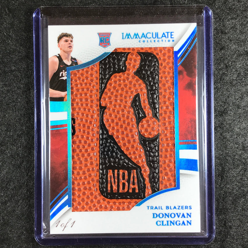 2024-25 Immaculate DONOVAN CLINGAN Rookie Jumbo Basketballs Relic Platinum 1/1