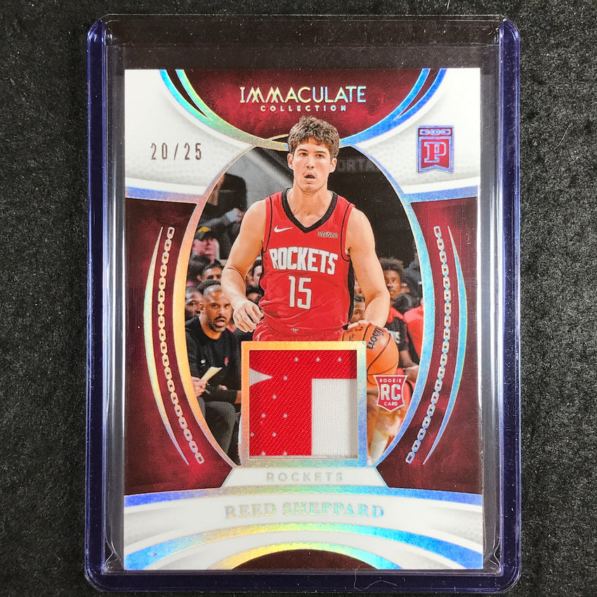 2024-25 Immaculate REED SHEPPARD Immaculate Blockchain Rookie Patch Relic 20/25