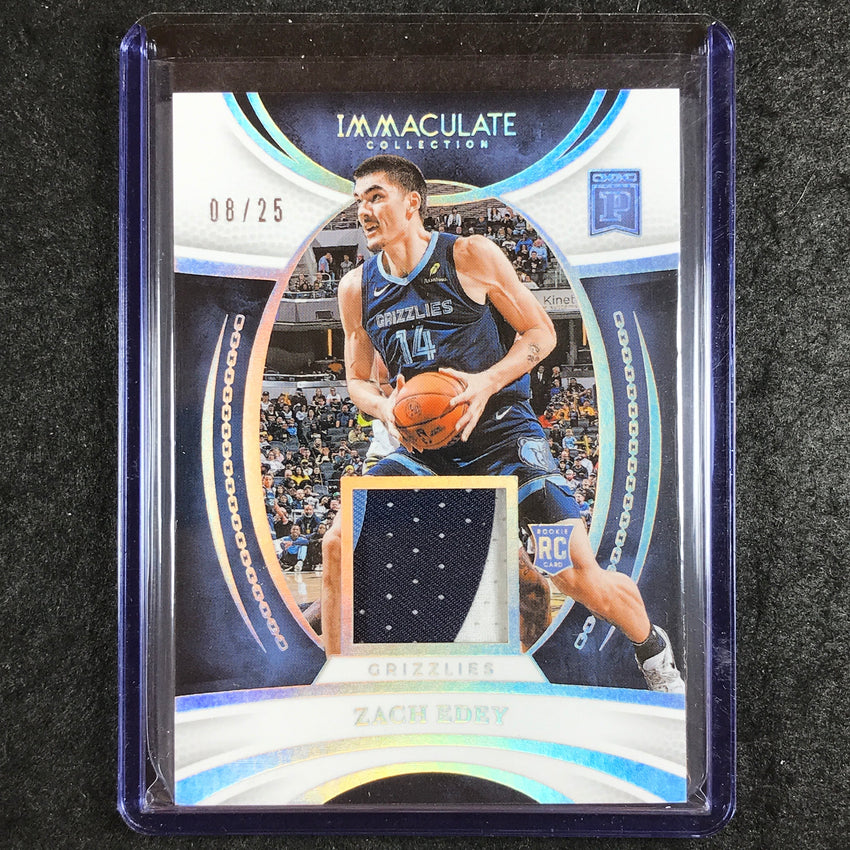 2024-25 Immaculate ZACH EDEY Immaculate Blockchain Rookie Patch Relic 8/25