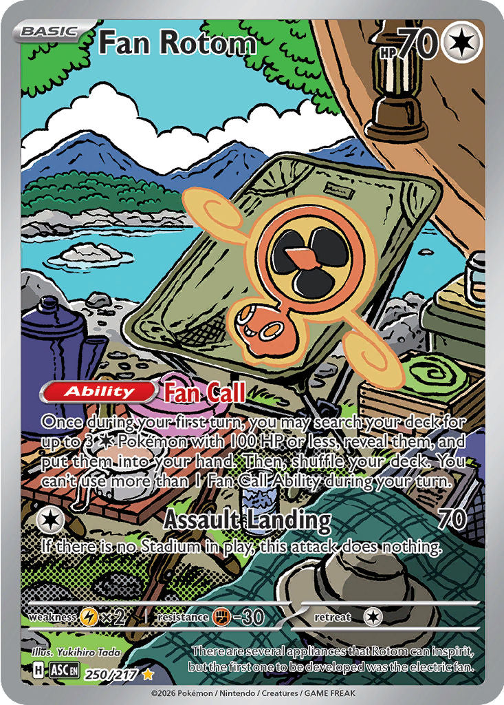 Fan Rotom - ( 250/217 ) - Illustration Rare - Pokemon ME Ascended Heroes