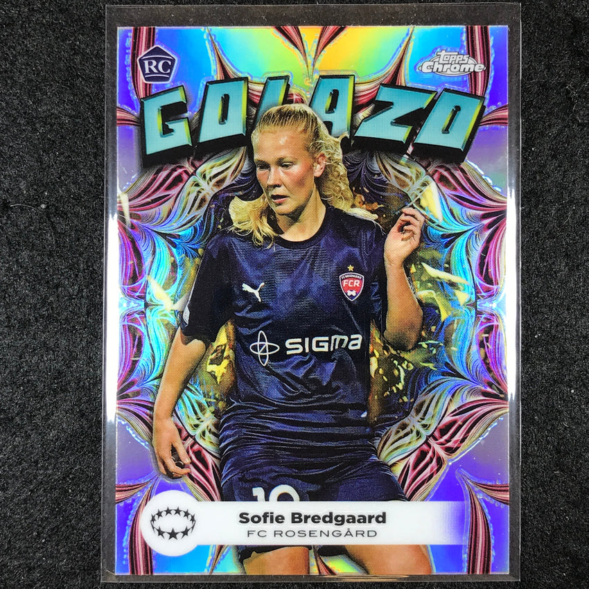 2023-24 Topps Chrome Women's UEFA SOFIE BREDGAARD Golazo Rookie Base #9