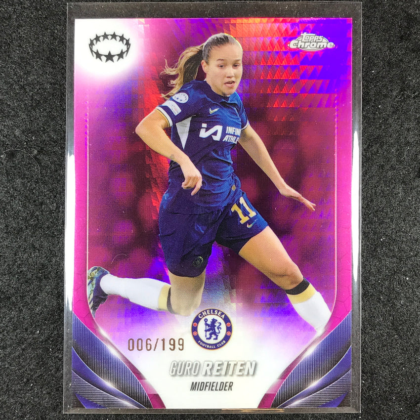 2023-24 Topps Chrome Women's UEFA GURO REITEN Base Pink Prism 6/199 #94