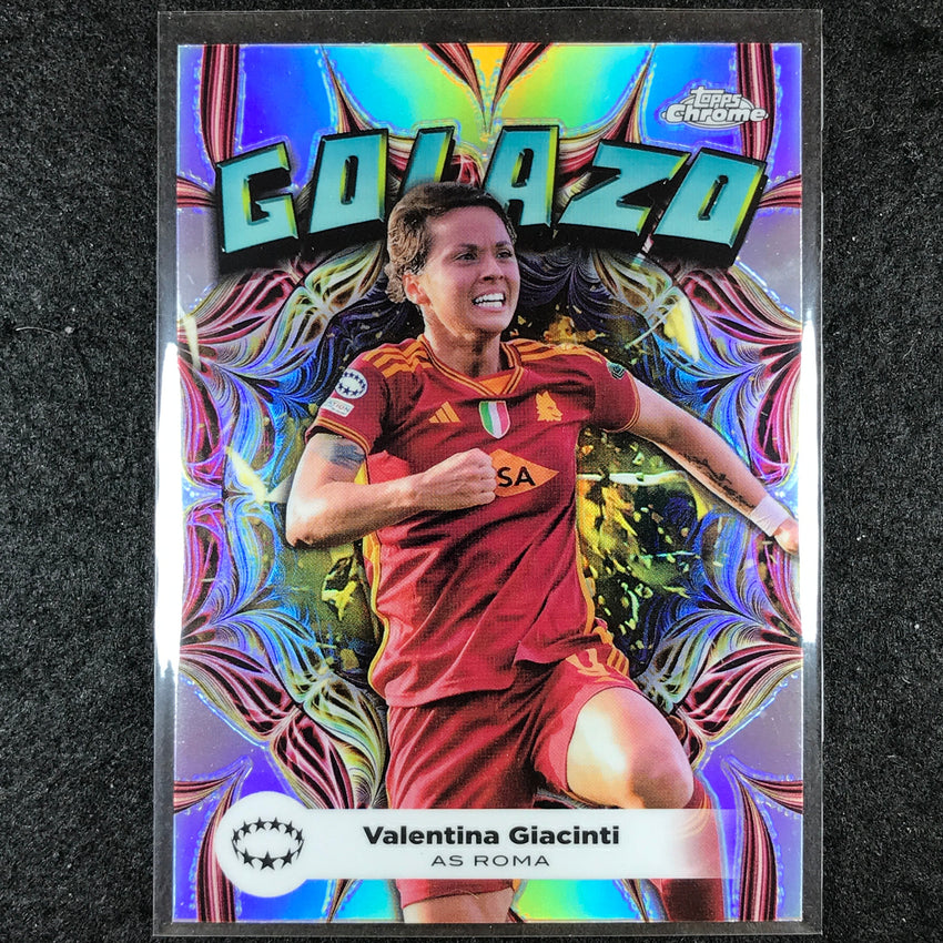 2023-24 Topps Chrome Women's UEFA VALENTINA GIACINTI Golazo Base #10