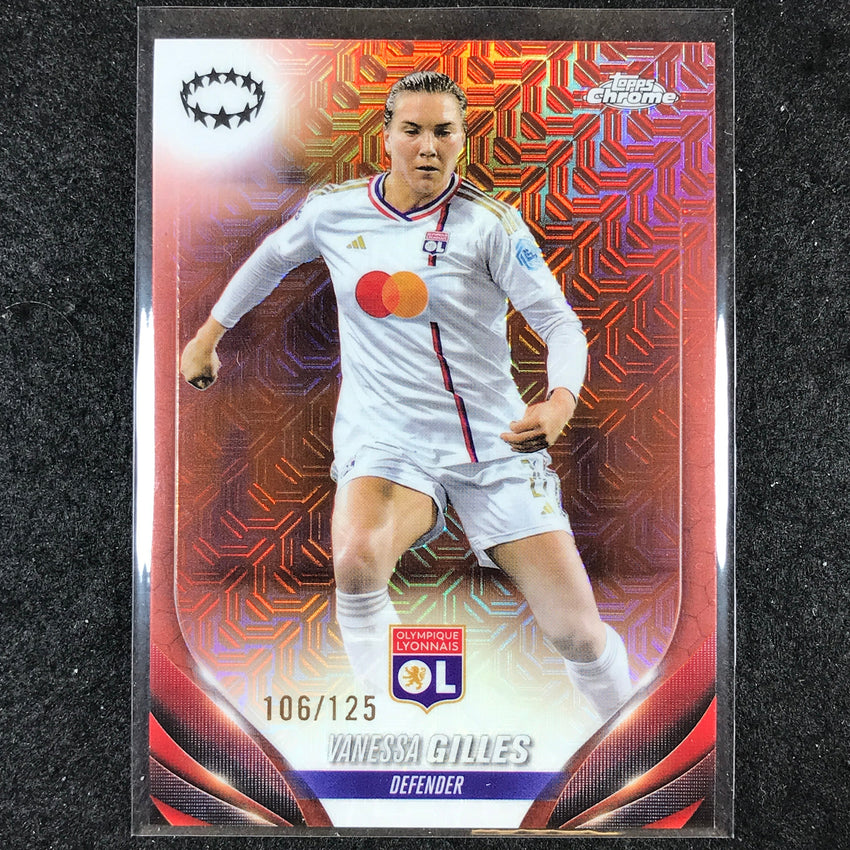 2023-24 Topps Chrome Women's UEFA VANESSA GILLES Base Rose Gold Mojo 106/125 #53