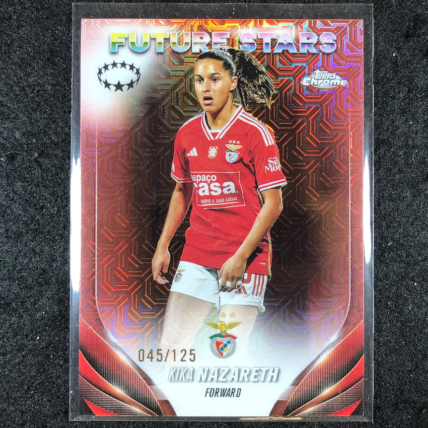 2023-24 Topps Chrome Women's UEFA KIKA NAZARETH Future Stars Rose Gold 45/125
