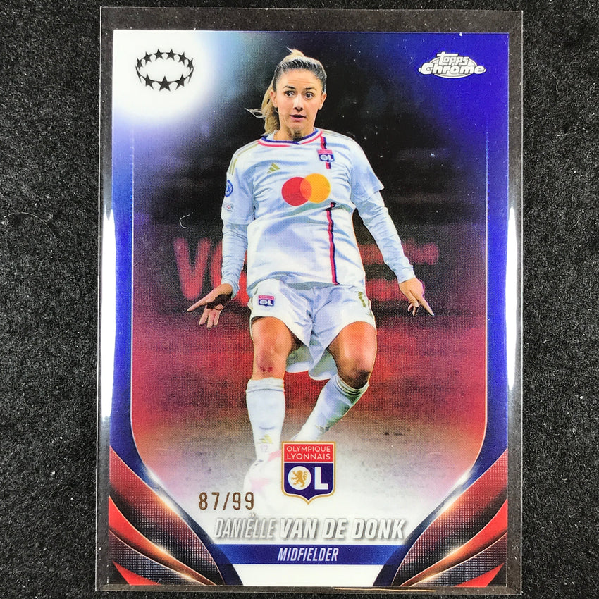 2023-24 Topps Chrome Women's UEFA DANIELLE VAN DE DONK Color Match 87/99 #36