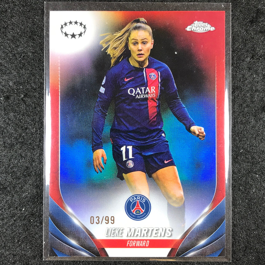 2023-24 Topps Chrome Women's UEFA LIEKE MARTENS Base Color Match 3/99 #81