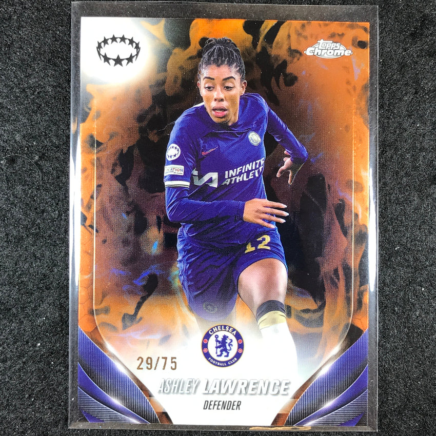 2023-24 Topps Chrome Women's UEFA ASHLEY LAWRENCE Base Inferno 29/75 #64