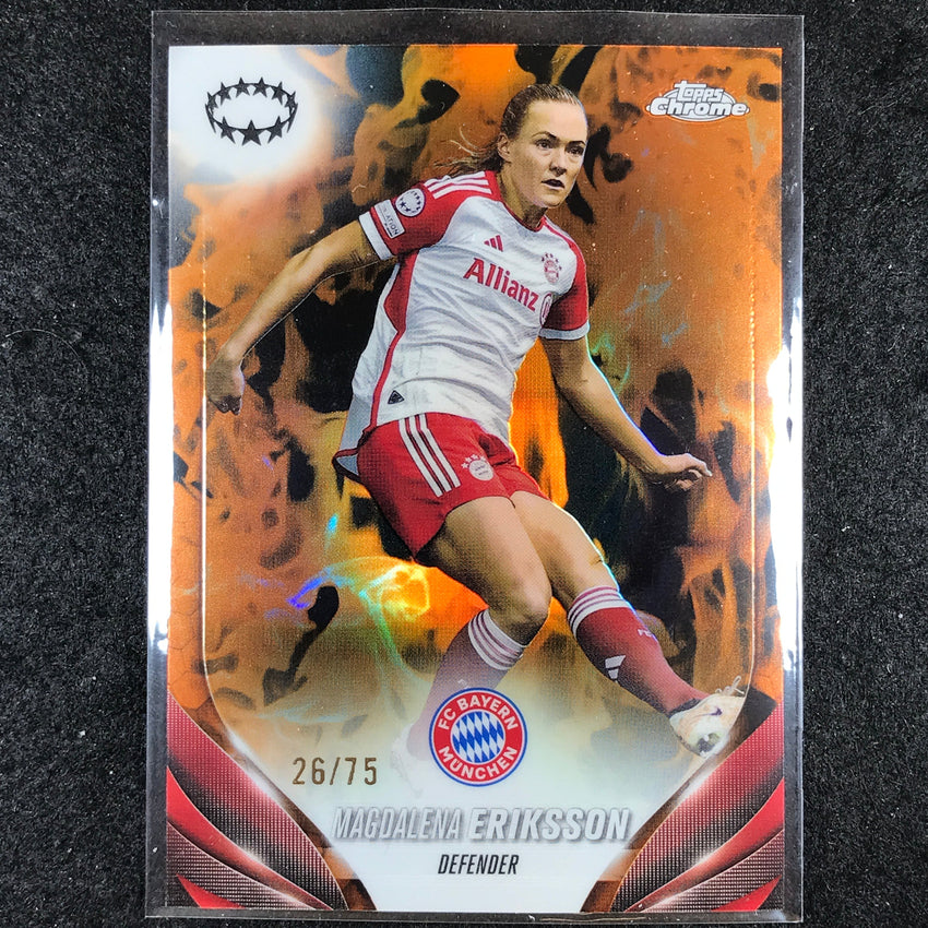 2023-24 Topps Chrome Women's UEFA MAGDALENA ERIKSSON Base Inferno 26/75 #66