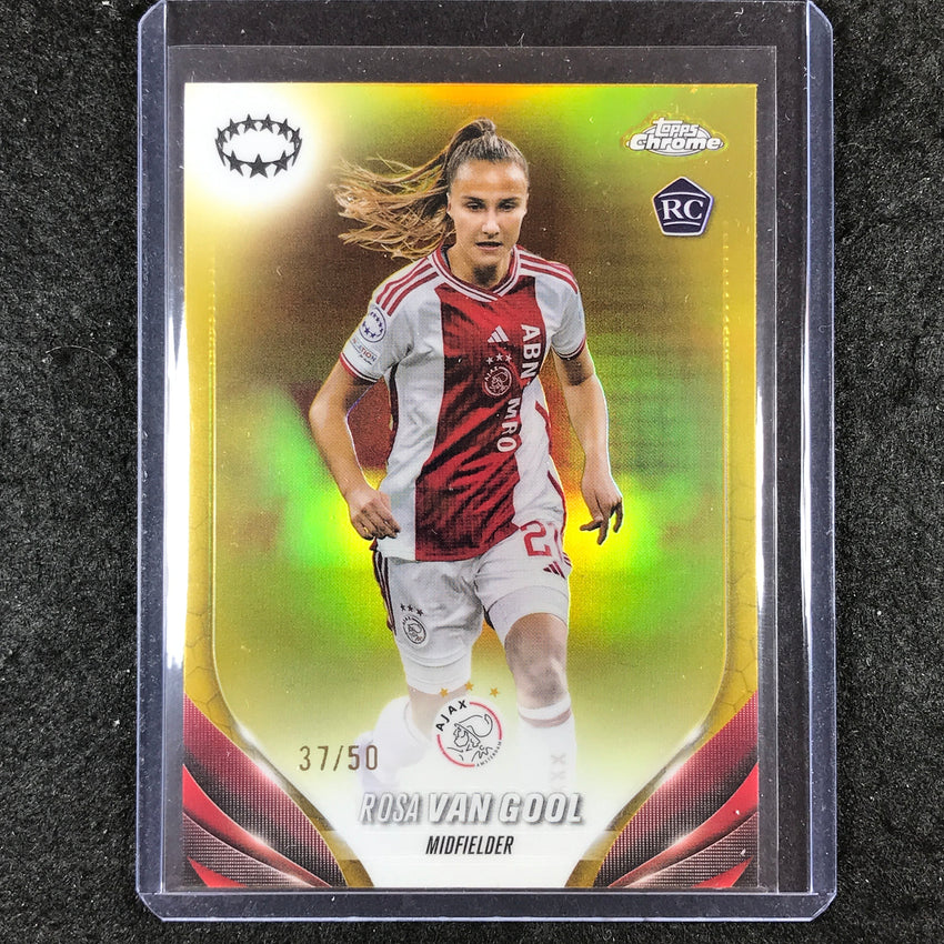 2023-24 Topps Chrome Women's UEFA ROSA VAN GOOL Rookie Base Gold 37/50 #2