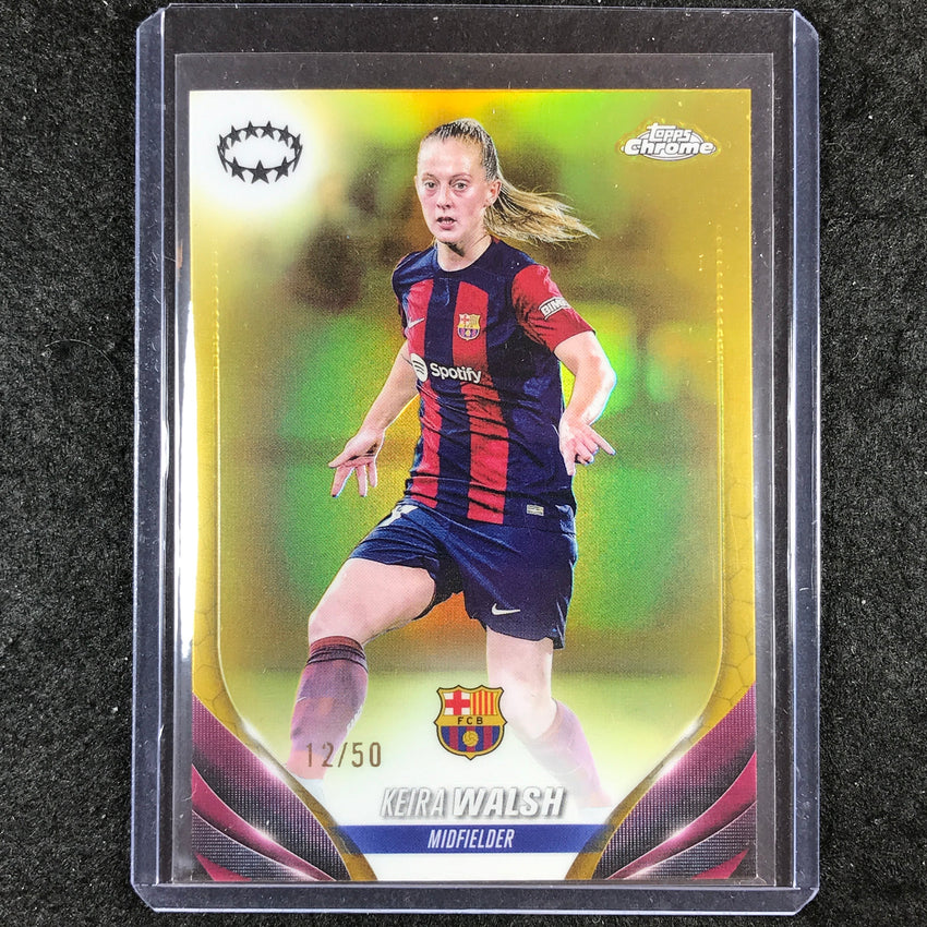 2023-24 Topps Chrome Women's UEFA KEIRA WALSH Base Gold 12/50 #21