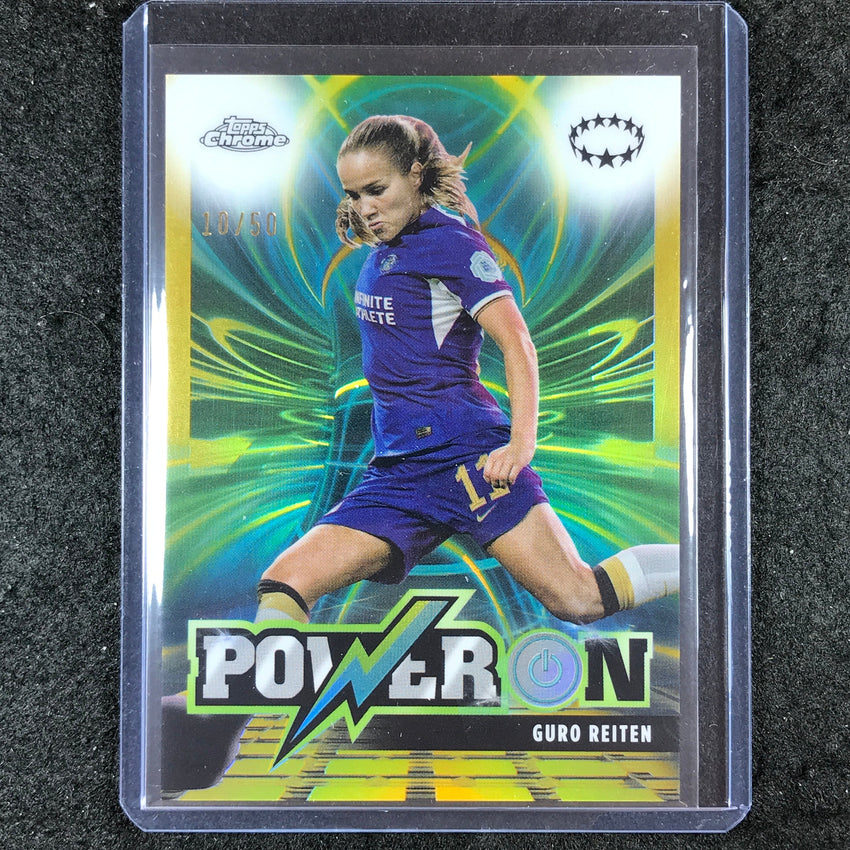 2023-24 Topps Chrome Women's UEFA GURO REITEN Power On Gold 10/50 #4