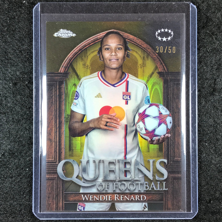 2023-24 Topps Chrome Women's UEFA WENDIE RENARD Queens of Football Gold 30/50 #4