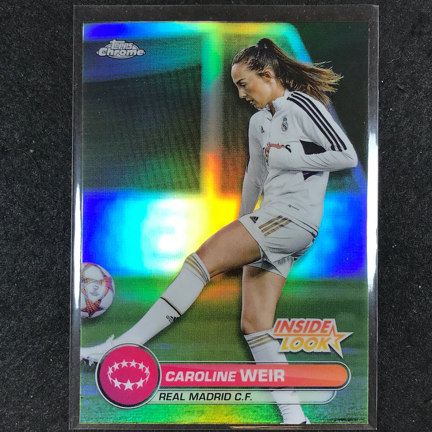 2023-24 Topps Chrome Women's UEFA CAROLINE WEIR Inside Look Base #5
