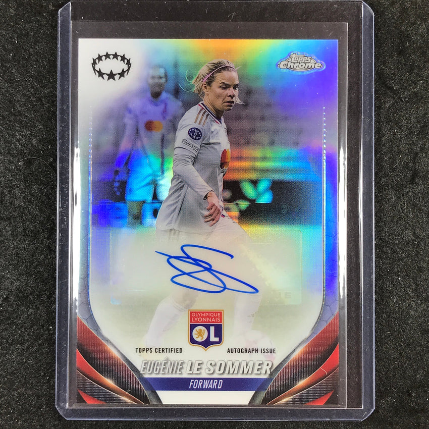 2023-24 Topps Chrome Women's UEFA EUGENIE LE SOMMER Chrome Autograph #EL