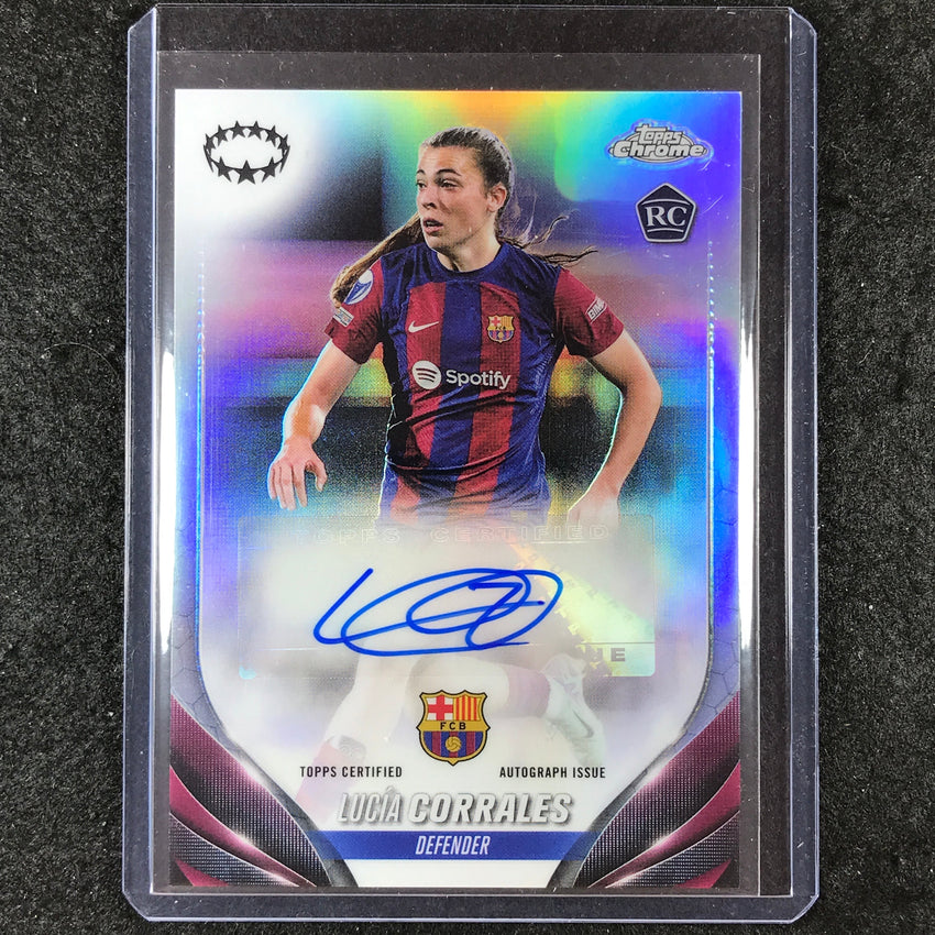 2023-24 Topps Chrome Women's UEFA LUCIA CORRALES Chrome Rookie Autograph #LR