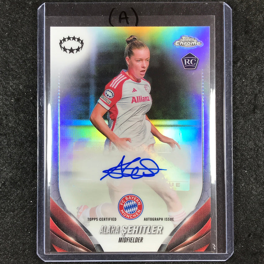 2023-24 Topps Chrome Women's UEFA ALARA SEHITLER Chrome Rookie Autograph #AS (A)