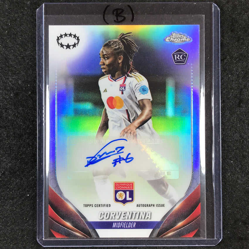 2023-24 Topps Chrome Women's UEFA CORVENTINA Chrome Rookie Autograph #CV (B)