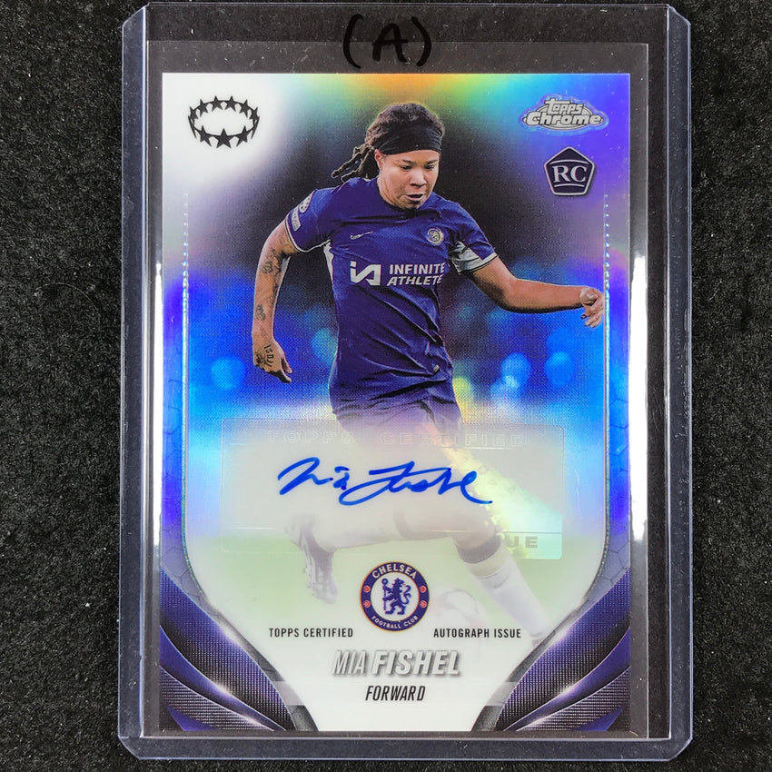 2023-24 Topps Chrome Women's UEFA MIA FISHEL Chrome Rookie Autograph #MH (A)