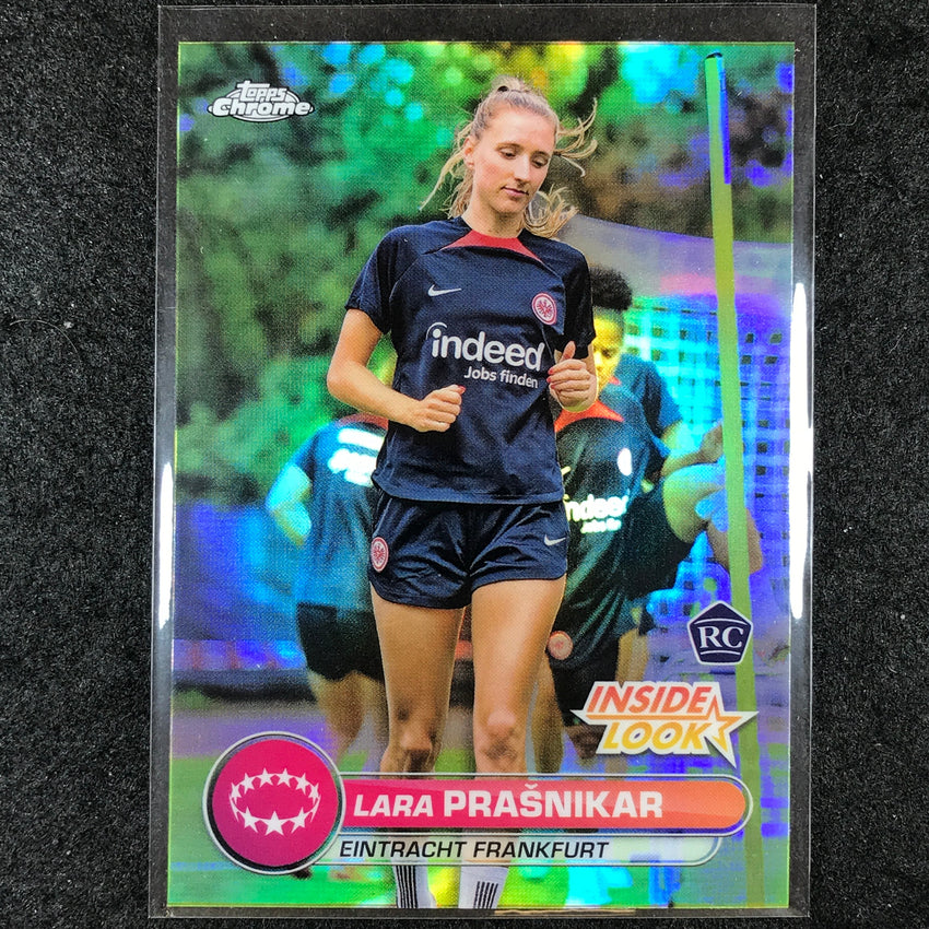 2023-24 Topps Chrome Women's UEFA LARA PRASNIKAR Inside Look Rookie Base #8