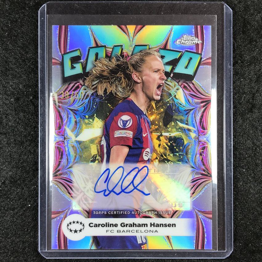 2023-24 Topps Chrome Women's UEFA CAROLINE GRAHAM HANSEN Golazo Autograph 39/50