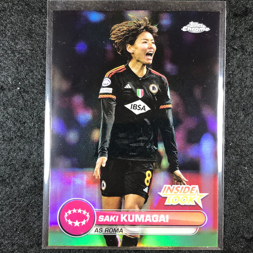 2023-24 Topps Chrome Women's UEFA SAKI KUMAGAI Inside Look Base #9