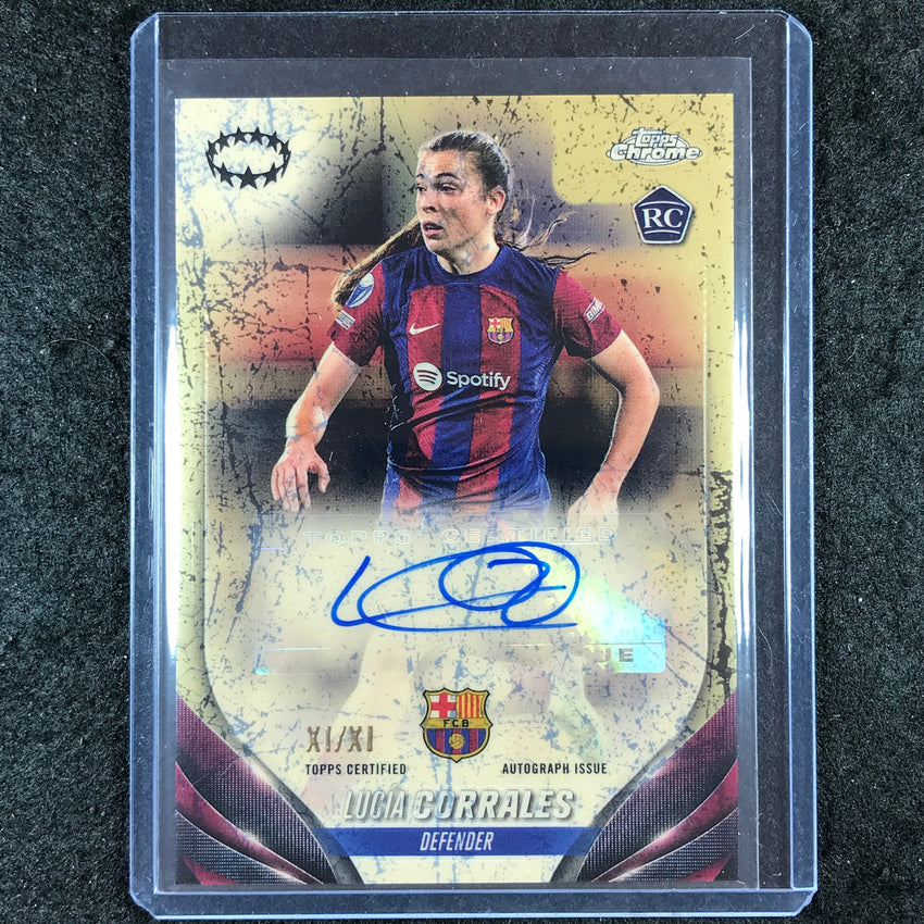 2023-24 Topps Chrome Women's UEFA LUCIA CORRALES Chrome Autograph XI/XI