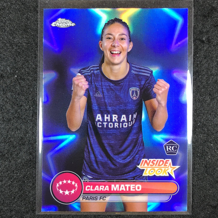 2023-24 Topps Chrome Women's UEFA CLARA MATEO Inside Look Rookie Base #10