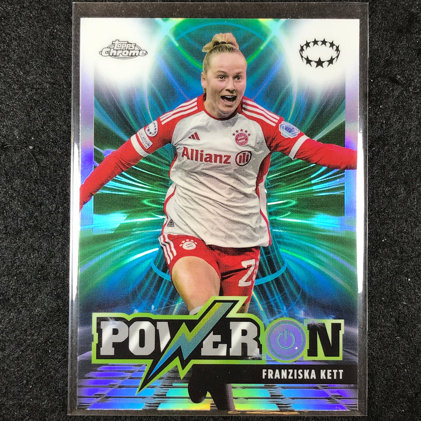 2023-24 Topps Chrome Women's UEFA FRANZISKA KETT Power On Base #3