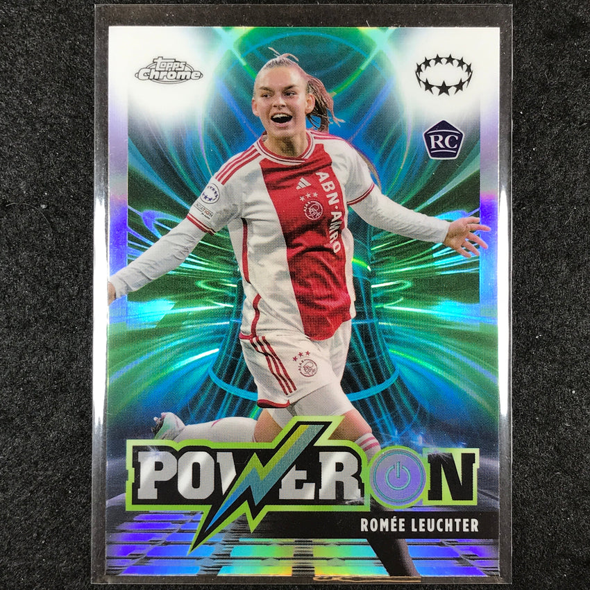 2023-24 Topps Chrome Women's UEFA ROMEE LEUCHTER Power On Rookie Base #6