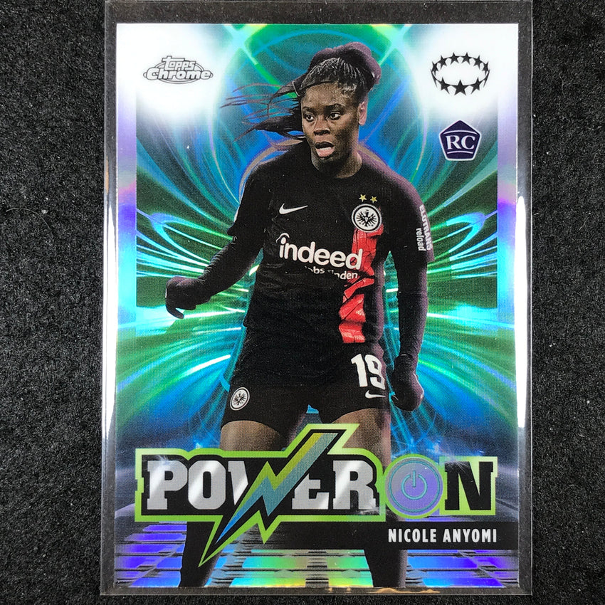 2023-24 Topps Chrome Women's UEFA NICOLE ANYOMI Power On Rookie Base #7