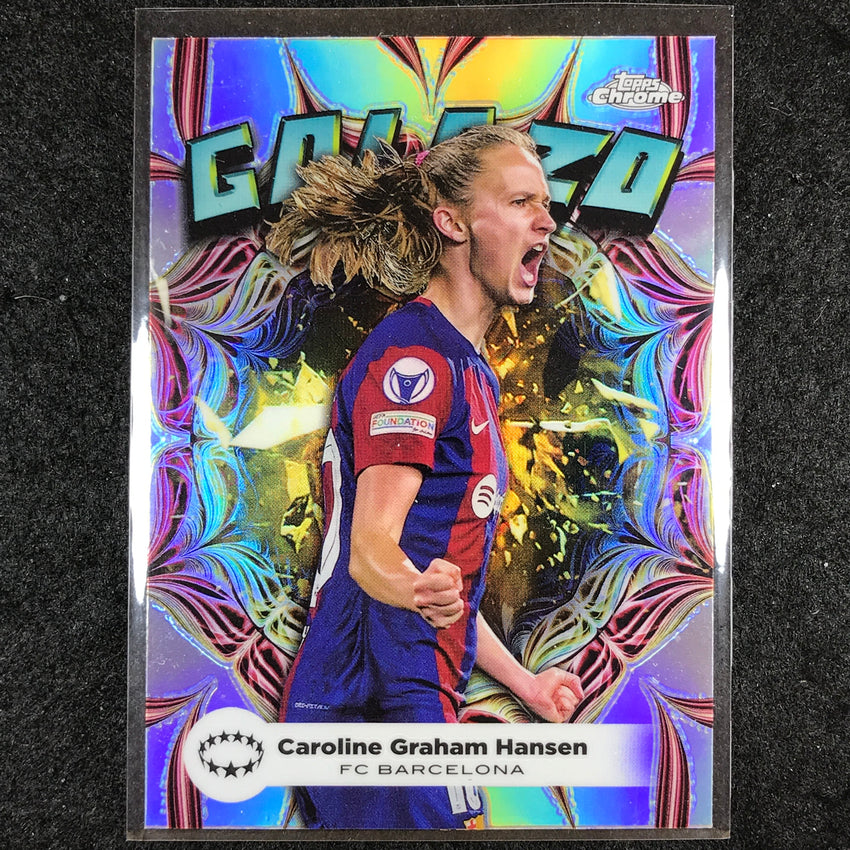 2023-24 Topps Chrome Women's UEFA CAROLINE GRAHAM HANSEN Golazo Base #1