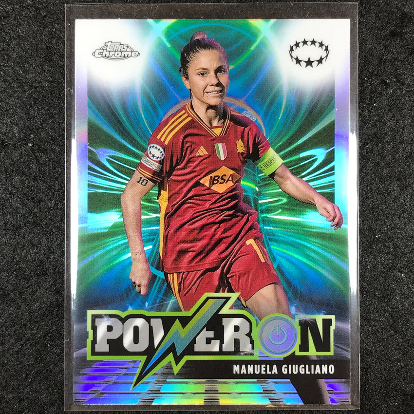 2023-24 Topps Chrome Women's UEFA MANUELA GIUGLIANO Power On Base #9