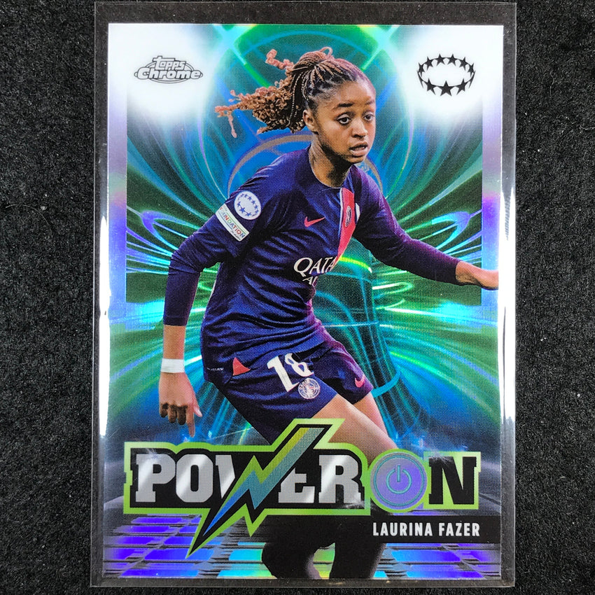 2023-24 Topps Chrome Women's UEFA LAURINA FAZER Power On Base #10