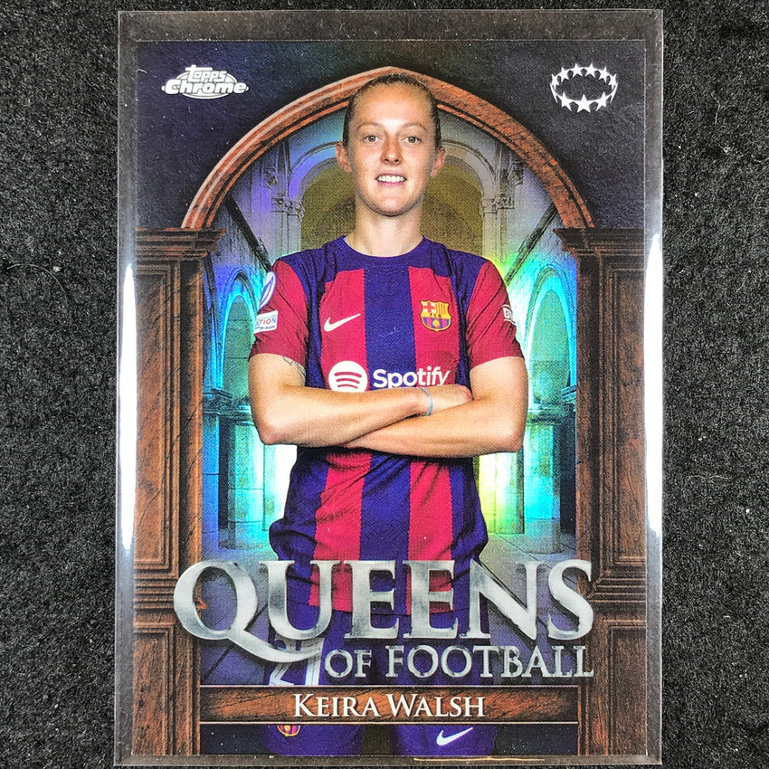 2023-24 Topps Chrome Women's UEFA KEIRA WALSH Queens of Football Base #2