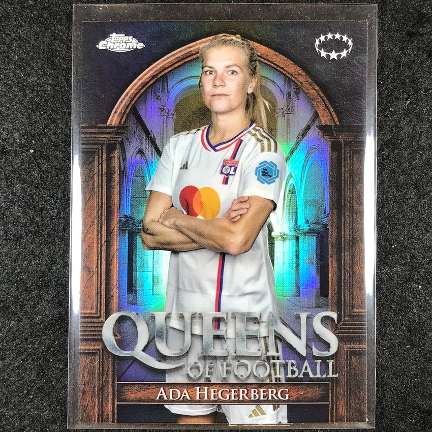 2023-24 Topps Chrome Women's UEFA ADA HEGERBERG Queens of Football Base #3
