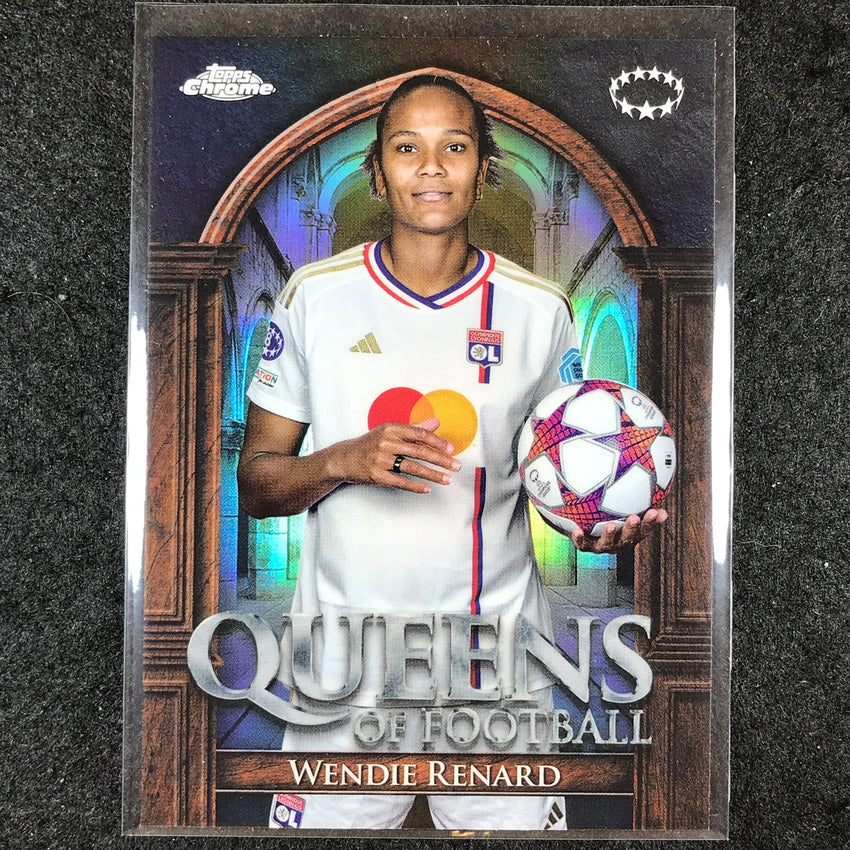 2023-24 Topps Chrome Women's UEFA WENDIE RENARD Queens of Football Base #4