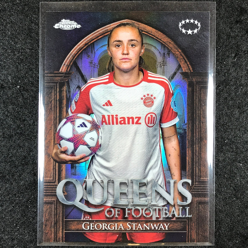 2023-24 Topps Chrome Women's UEFA GEORGIA STANWAY Queens of Football Base #5