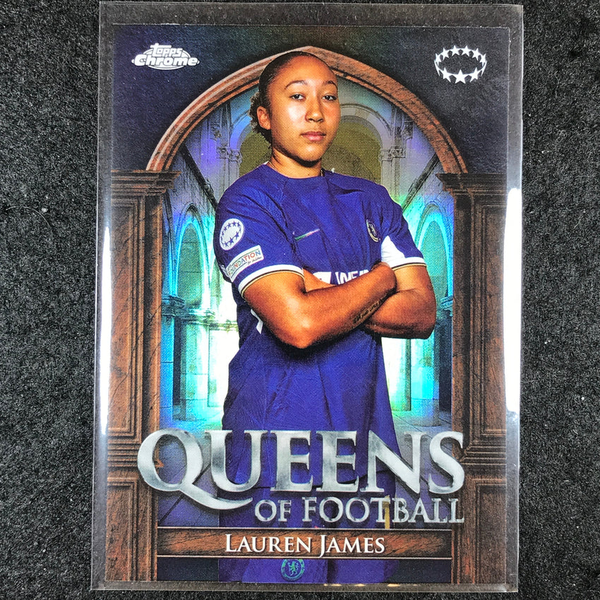 2023-24 Topps Chrome Women's UEFA LAUREN JAMES Queens of Football Base #6
