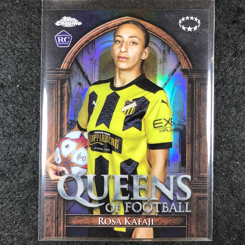 2023-24 Topps Chrome Women's UEFA ROSA KAFAJI Queens of Football Rookie Base #8